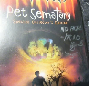 Pet Sematary DVD Collectors Edition Signed by Miko Hughes JSA COA - Picture 1 of 5