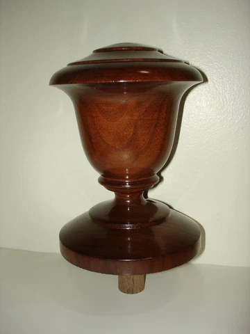 WOOD FINIAL UNFINISHED FOR NEWEL POST FINIAL OR CAP #15 Cover