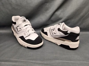 New Balance Boys 550 Athletic Sneakers GSB550CA White Black Size 5 NEW NO BOX! - Picture 1 of 12