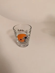 Vtg NFL Football Cleveland Browns Shot Glass Papel USA - Picture 1 of 4