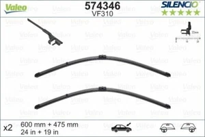 Valeo Silencio Flat Wiper Blade Set - Front - 24"/19" - fits VW Touran (1T_) 06 - Picture 1 of 2