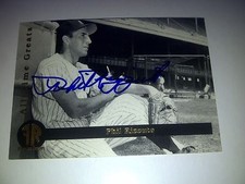 PHIL RIZZUTO NY YANKEES SIGNED ALL TIME GREAT BASEBALL CARD TRADING CARD CO 2/5
