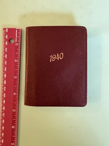 Vintage Unused Siemens 1940 Pocket Diary Calendar With Maps Book in German - Picture 1 of 16