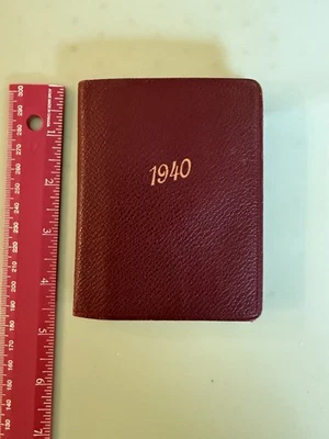 Vintage Unused Siemens 1940 Pocket Diary Calendar With Maps Book in German - Image 1 of 4