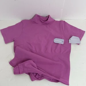 Mangopop Mock Turtleneck Women’s Size L Purple Pink - Picture 1 of 2