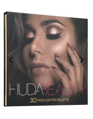 HUDA BEAUTY 3D Highlighter Palette GOLDEN SANDS EDITION BRAND NEW IN SLIPCASE - Image 1 of 4