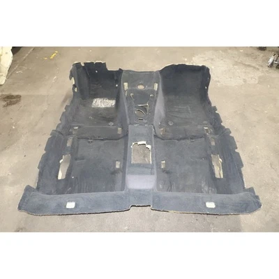 BMW E46 2000-2006 serie 3 convertible juego de alfombras de piso negro OEM Foto 1 de 4