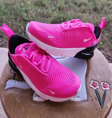 Nike Air Max 270 "Vivid PINK" Girls' BRAND NEW Toddler 11C - Image 1 of 4