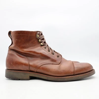 J. Мужские кожаные ботинки Crew Kenton Chukka размер США 12 коричневый носок на шнуровке - Изображение 1 из 4