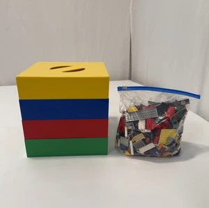 VTG Box-4-Blox Lego Building Block Sorter Stack 4 Trays & Lid Gallon Bag Legos - Picture 1 of 16
