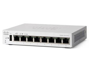 Cisco Catalyst 1200-8T-D Smart Switch, 8 Port GE, Ext PS, Desktop, Limited Lifet - Picture 1 of 2