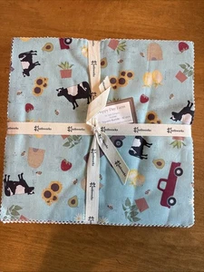 Happy Day Farm von Dan DiPaolo für Clothworks 42 Teile 10" Schichtkuchen - Bild 1 von 9