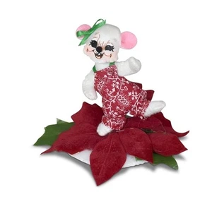 Annalee CHRISTMAS - 3" "PLAYFUL POINSETTIA MOUSE" #610123 2023 - NWT - Picture 1 of 1