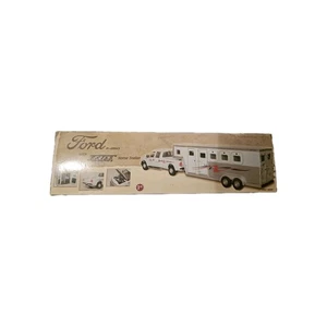 First Gear Ford F-250 Pickup Crew Cab with EXISS Horse Trailer 1:34 Scale - Picture 1 of 8