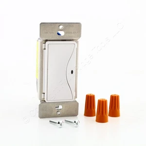 Interruptor decorador accesorio Eaton Alpine blanco SIN RF sin neutro 120/VAC RF9520AW - Imagen 1 de 6