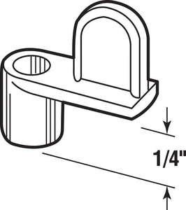 Clip de pantalla fundido a presión acabado fresado Prime-Line 18107-4 0,3 L pulgadas para 1/4 pulg. Marco - Imagen 1 de 1
