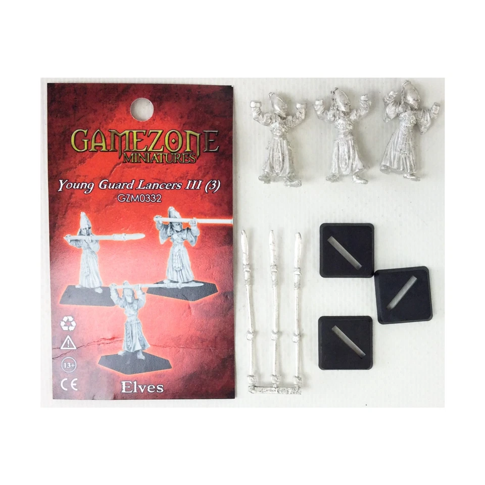 Gamezone Fantasy Mini 28mm Young Guard Lancers III Pack NM - Image 1 of 1