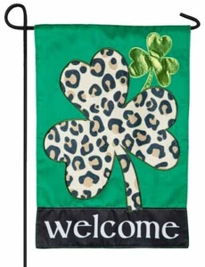 Aplique de trébol bandera de jardín con estampado de animales - Imagen 1 de 1