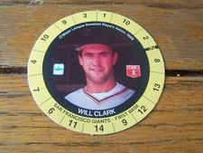 WILL CLARK  1988 CADACO DISC BASEBALL CARD