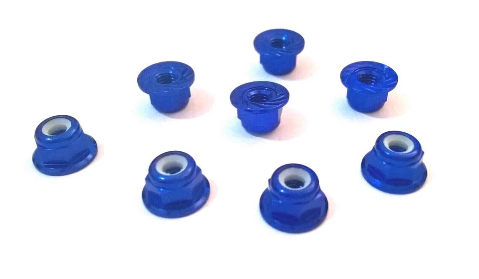 Thunder Dadi M3 Alluminio Auto Bloccanti Flangiati 1:8 Buggy BLU - TILNM3FPB - Immagine 1 di 1