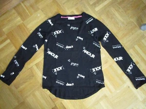 H&M Strickpullover mit französichen Wörtern Gr. 12-13 J. 152 158 TOP Zustand - Bild 1 von 3