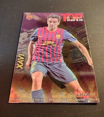 XAVI HERNÁNDEZ #605 TOP FONDO MORADO FC.BARCELONA FICHAS QUIZ 2012/13 MUNDICROMO - Imagen 1 de 2