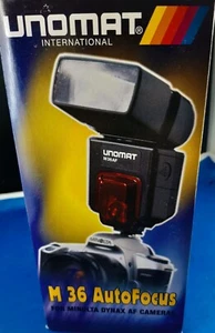 M 36 AF Autofocus Blitzgerät für MINOLTA - Kameras , incl. Batterien Neu ,OVP ! - Bild 1 von 6