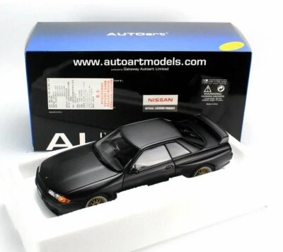 1/18 Autoart Nissan Skyline GT-R R32 V-spec II 2 negro 77418 Foto 1 de 4