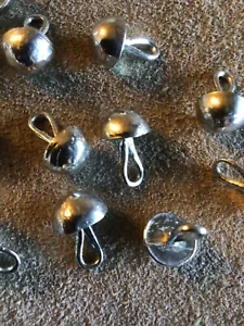Pewter buttons 11mm half ball (12 pack) for historical clothing & costume. - Picture 1 of 3