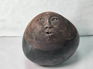 Deva Raku Sonaglio Spirito Sciamano Shaker Ceramica Guarigione Volto Spirituale - Foto 1 di 6