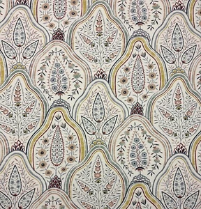 BALLARD DESIGNS ADRIANNA MULTI FLORAL BLOOMING MULTIUSE FABRIC BY YARD 54"W - Picture 1 of 6