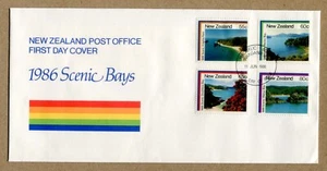 NEW ZEALAND  First Day Cover, SCENIC BAY. 1986, 6, 11. FDC - Picture 1 of 2