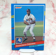 1991 Donruss Baseball Atlanta Braves Francisco Cabrera #341