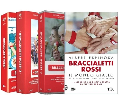 RAI-TRADE Braccialetti Rossi - Stagione 1, 2 e 3 + LIBRO (9 Dvd + Gadget) SERIE TV RAI