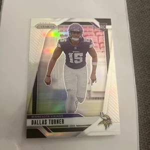 2024 Panini Prizm #324 Dallas Turner Silver Prizm Rookie RC Vikings - Picture 1 of 2