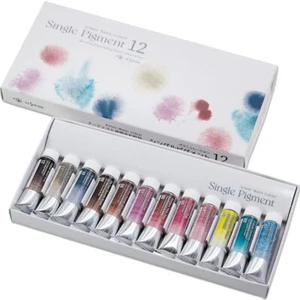 Kusakabe Aquarellfarben 12 Farben Set Größe 10 ml Einzelpigmentgranulation - Bild 1 von 4