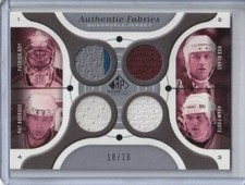 2005-06 SP Game Used Fabrics Quad JERSEY #RBBF Roy / Blake / Bourque / Foote /10
