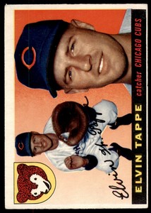 1955 Topps Elvin Tappe . Chicago Cubs #129