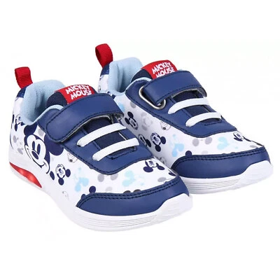Schuhe Disney Mickey Mouse Turnschuhe Sport Reißen Kind Mit LED Leuchten 4994 - Bild 1 von 4