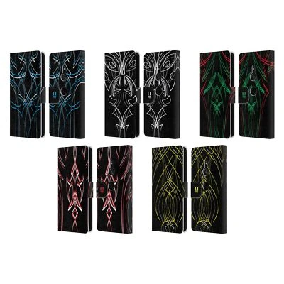 HEAD CASE DESIGNS PLANTILLA A RAYAS CUERO LIBRO CARTERA ESTUCHE PARA TELÉFONOS SONY 1 Foto 1 de 4