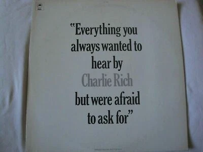 Everything You Always Wanted to Hear by Charlie Rich But Were Afraid to Ask For - Image 1 of 4