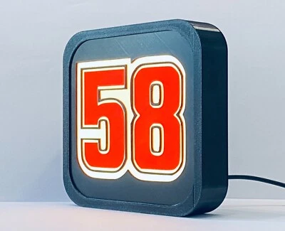 Marco Simoncelli - USB Lightbox ~ Sign ~ Lamp