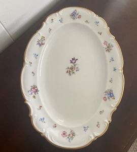 HUTSCHENREUTHER MAYFAIR WHITE 12” OVAL PLATTER US ZONE BAVARIA MINT - Picture 1 of 8