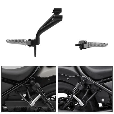 Reposapiés de pasajero negros aptos para Honda Rebel CMX300 CMX500 17-24 nuevos Foto 1 de 4