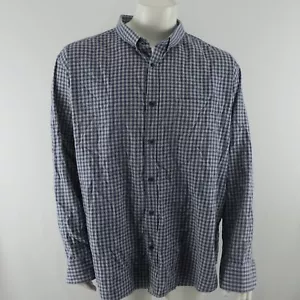 UNTUCKit Camicia manica lunga con bottoni uomo XXXLC grigio blu cotone - Foto 1 di 8