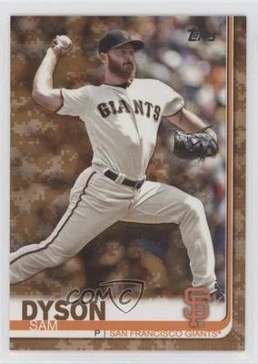 2019 Topps Memorial Day Camo /25 Sam Dyson #696 - Image 1 of 2