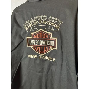 NWT Harley Davidson Nylon Motorcycle Dealer Custom Jacket- Atlantic City NJ- 2XL - Picture 1 of 6