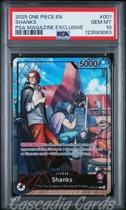 PSA 10 Shanks OP09-001 PSA Rivista Esclusiva Pezzo Unico IT - Foto 1 di 2