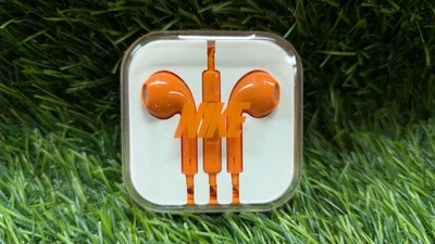 New Rare Nike Wired Earbuds Headphones Orange  - Image 1 of 4