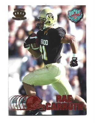 Red 1997 Pacific Crown Collection #428 Rae Carruth Colorado Buffaloes Football - Image 1 of 2